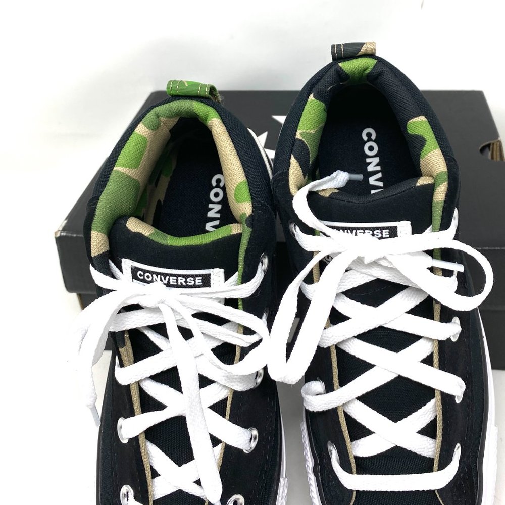 Converse CTAS STREET MID Top Canvas Black Camo Wmn - Picture 4 of 10